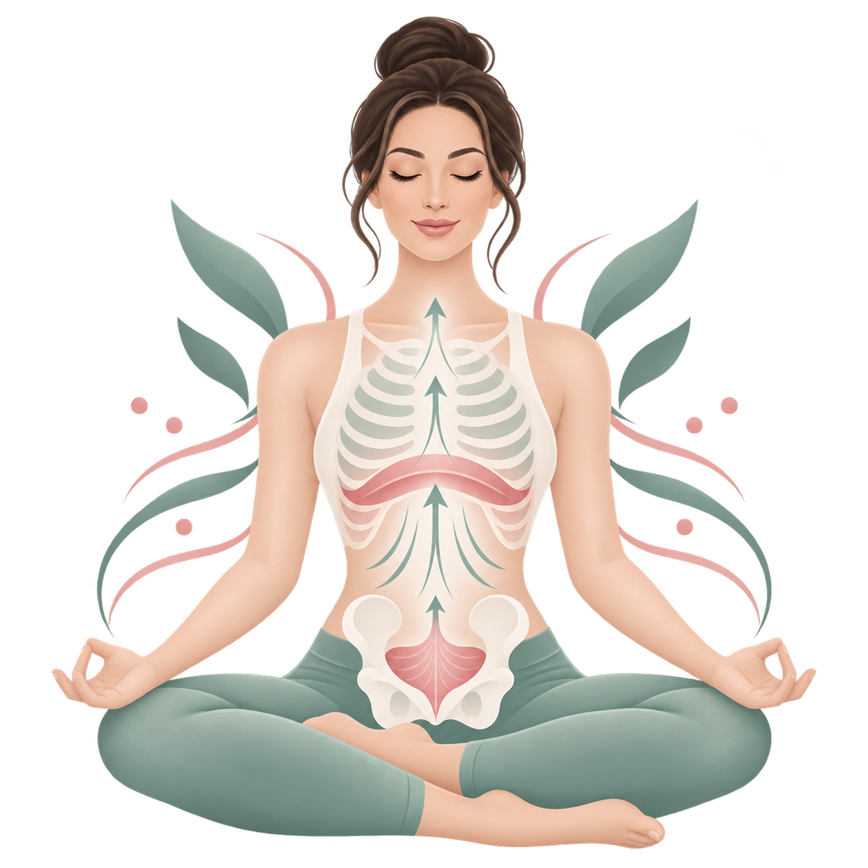 Ilustración respiración y conexión